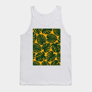 Monstera Leaf Pattern Tank Top